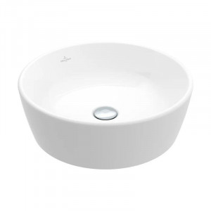 Lavoar pe blat, Villeroy & Boch, Architectura, rotund, diametru 45 cm, cu preaplin, alb