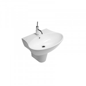 Lavoar suspendat Hatria, Nido, 68 cm, alb