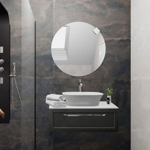 Masca cu blat pentru lavoar, Kolpasan, Blanche, 75 cm, antracit - Img 4