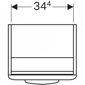 Mobilier suspendat Geberit, Selnova Square, pentru lavoar de 45 cm, alb - Img 4