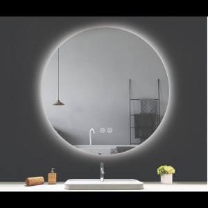 Oglindă Fluminia, Calatrava Ambient 90, rotundă, cu iluminare LED, 3 culori, dezaburire - Img 2