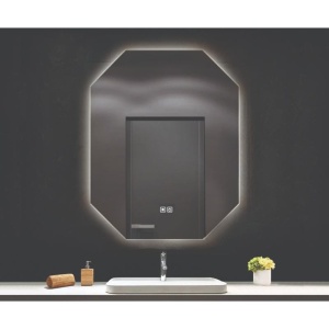 Oglindă, Fluminia, Turner Ambient 60, 8 laturi, cu iluminare LED, 3 culori, dezaburire - Img 3
