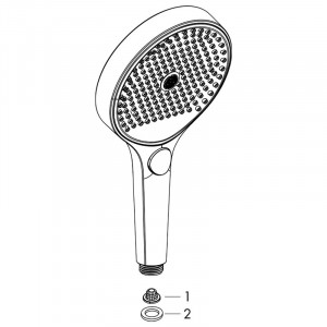 Para de dus, Hansgrohe, Rainfinity 130 3 jeturi, Alb mat - Img 6