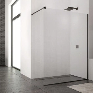 Paravan de dus SanSwiss, Easy, 110 x 200 cm, profil negru mat - Img 7