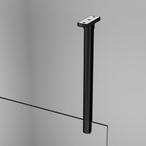 Paravan de dus SanSwiss, Easy, 90 x 200 cm, profil negru mat - Img 6