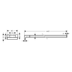 Portprosop dublu, Hansgrohe, Addstoris, crom - Img 3