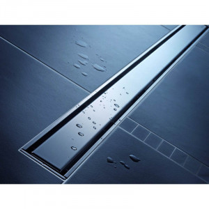 Rigola de dus, Kessel, Linearis Compact, cu sita de par si clapeta multistop, 85 cm, crom - Img 4