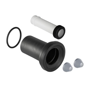 Set de legatura Geberit, intre vas WC suspendat si rama de montaj, cu sistem de montaj, L=26,5 cm
