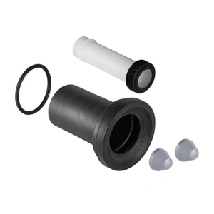 Set de legatura Geberit, intre vas WC suspendat si rama de montaj, cu sistem de montaj, L=26,5 cm