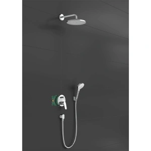 Set dus Hansgrohe, Crometta S, baterie dus incastrata, crom - Img 2