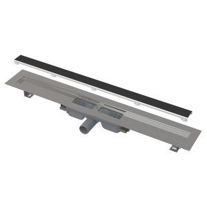 Set rigola de dus cu capac faiantabil, AlcaPlast, APZ115 MARBLE LOW 85 cm