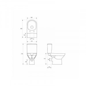 Set vas wc stativ, Cersanit, City New, rimless, cu rezervor si capac soft-close inclus - Img 2