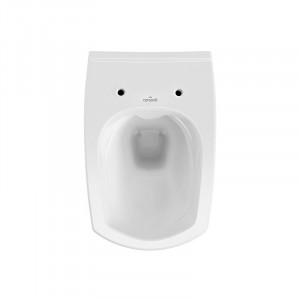Set vas WC suspendat Cersanit, Carina, Clean On, cu capac soft close si easy off, alb - Img 3