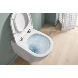 Set vas WC suspendat, Villeroy & Boch, Universo, cu capac soft close și quick release, alb - Img 2