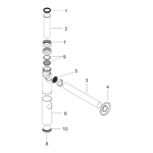Sifon de lavoar, Hansgrohe, negru mat - Img 4