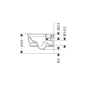 Vas WC suspendat Hansgrohe, EluPura Q, cu spălare AquaFall Flush, 54x36 cm, alb - Img 4