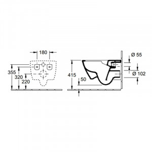 Vas WC suspendat Villeroy & Boch, Subway 2.0, Direct Flush, alb - Img 5