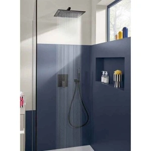Bară de duș Villeroy&Boch, Universal Showers, 40 cm, profil pătrat, negru mat - Img 3