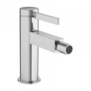 Baterie bideu, Hansgrohe, Finoris, cu ventil push-open, crom