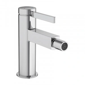Baterie bideu, Hansgrohe, Finoris, cu ventil push-open, crom