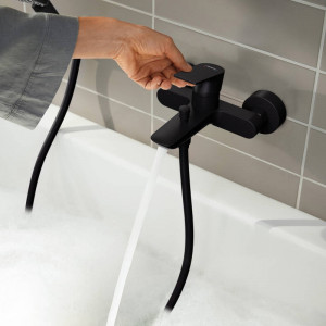 Baterie cada-dus Hansgrohe, Rebris E, negru mat - Img 4