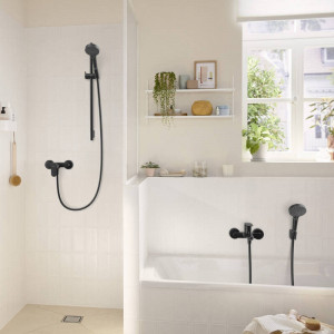 Baterie cada-dus Hansgrohe, Rebris S, negru mat - Img 5