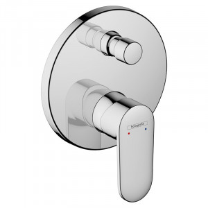 Baterie cada - dus, Hansgrohe, Vernis Blend, cu montaj incastrat, crom