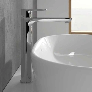 Baterie înaltă pentru lavoar Villeroy&Boch, O.Novo 240, cu ventil click-clack, crom - Img 4