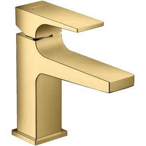 Baterie lavoar cu ventil, Hansgrohe, Metropol 100, auriu lucios