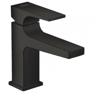 Baterie lavoar cu ventil, Hansgrohe, Metropol 100, negru mat