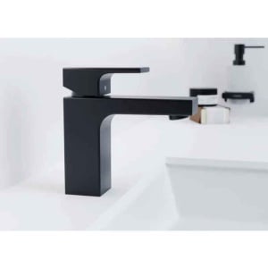 Baterie lavoar, Hansgrohe, Vernis Shape 100, fără ventil, negru mat - Img 4