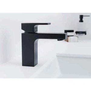 Baterie lavoar, Hansgrohe, Vernis Shape 100, fără ventil, negru mat - Img 4