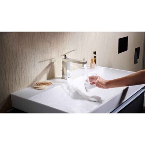 Baterie monocomandă lavoar Hansgrohe Tecturis E 110 CoolStart , crom - Img 2