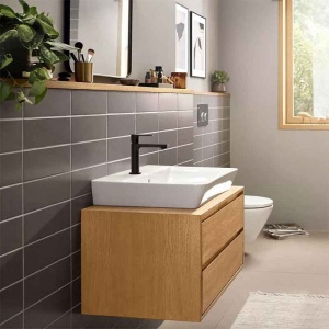 Baterie pentru lavoar Hansgrohe, Rebris E 100, fără ventil, CoolStart, negru mat - Img 4