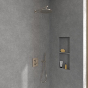 Cap de duș Villeroy&Boch, Universal Showers, Ø25 cm, bruhsed nickel - Img 3