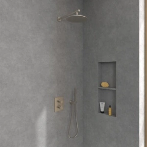 Cap de duș Villeroy&Boch, Universal Showers, Ø25 cm, bruhsed nickel - Img 3