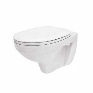 Capac WC Cersanit, Terra, duroplast, alb - Img 2