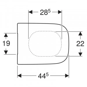 Capac WC, Geberit, Selnova Square, cu Soft Close si Quick Release, 44,5 x 35,5 cm, alb - Img 5