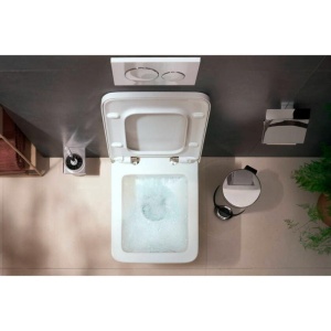Capac WC Hansgrohe, EluPura Q, cu soft close și quick release, alb - Img 3