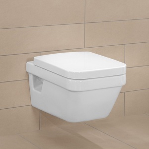 Capac WC Villeroy & Boch, Architectura, soft close, cu demontare rapida, alb alpin - Img 3