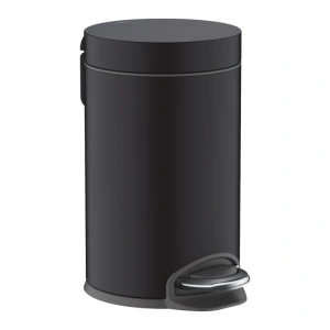 Cos de gunoi, Hansgrohe, AddStoris, cu pedala, negru mat