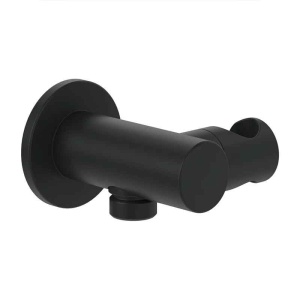 Cot racord pentru duș Villeroy&Boch, Universal Showers, cu suport pară duș, negru mat