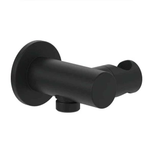 Cot racord pentru duș Villeroy&Boch, Universal Showers, cu suport pară duș, negru mat