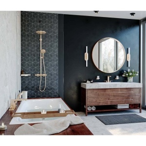 Etajera, Hansgrohe, AddStoris, bronz periat - Img 3