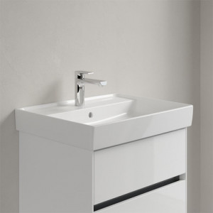 Lavoar cu orificiu baterie si preaplin, Villeroy & Boch, Collaro, 60x47cm, Alb - Img 3