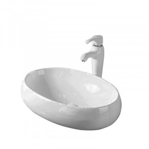 Lavoar pe blat Fluminia, Lheea, alb, 58.5 x 40 cm