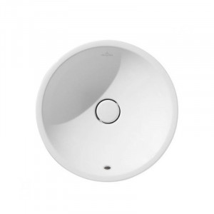 Lavoar pe blat Villeroy & Boch, Loop & Friends, rotund, 43 cm, alb - Img 5