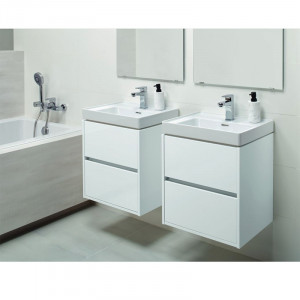 Lavoar pentru mobilier,Cersanit, Crea, 50 cm, alb - Img 5