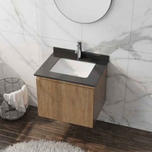 Mobilier cu lavoar sub blat, Spectrum, Asturias 60, riflat, lemn