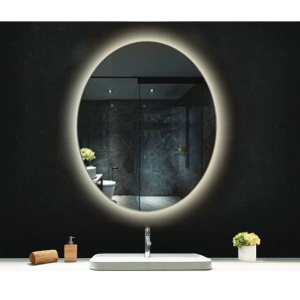 Oglindă, Fluminia, Picasso Ambient 60, ovală, cu iluminare LED, 3 culori, dezaburire - Img 2